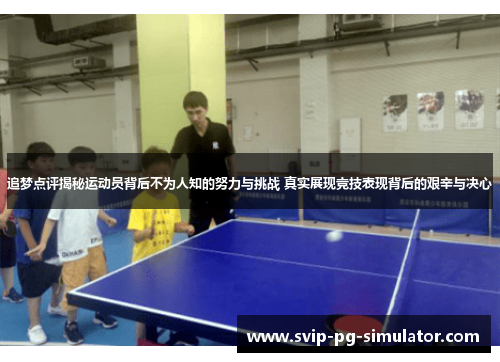 追梦点评揭秘运动员背后不为人知的努力与挑战 真实展现竞技表现背后的艰辛与决心